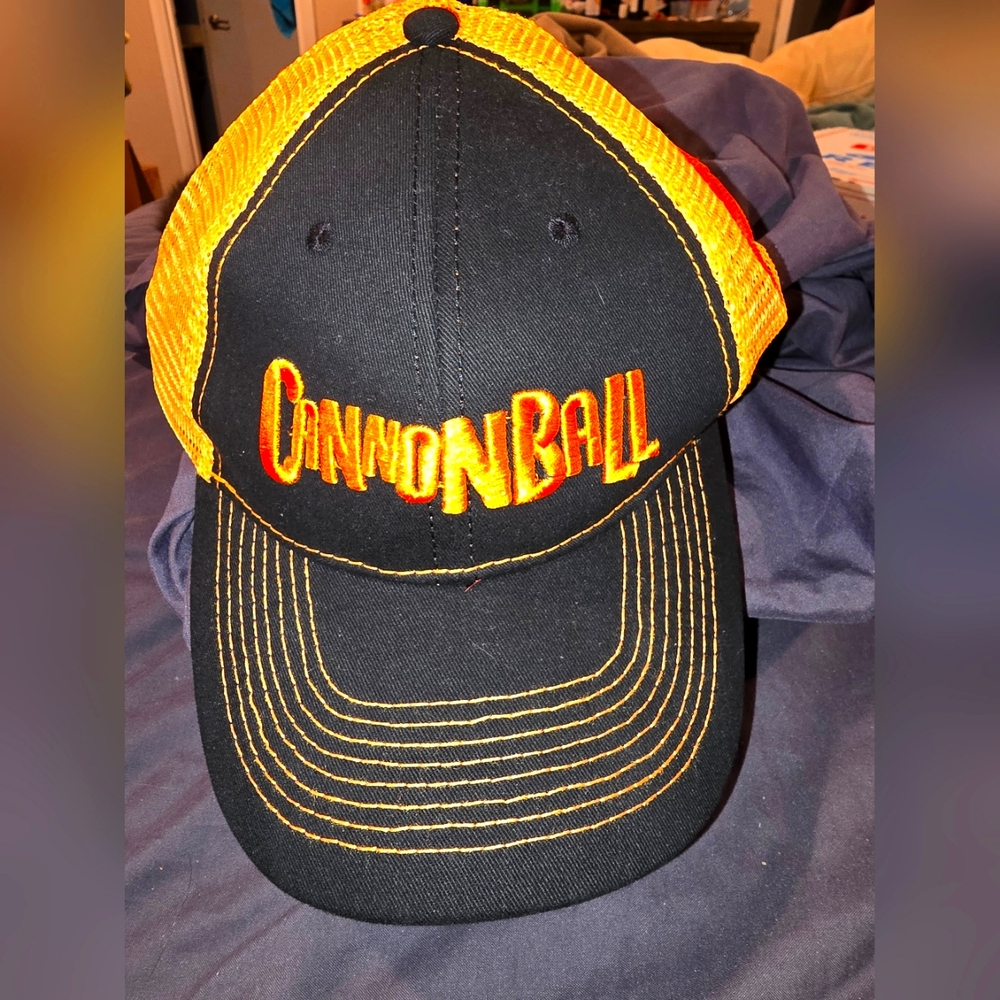 Cannonball orange meshed hat